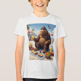 Bigfoot, Feet on Sand Tri-Blend Shirt