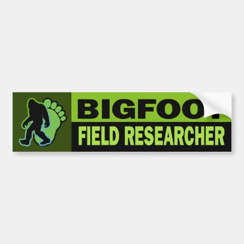 Bigfoot Field Researcher Bumper Sticker