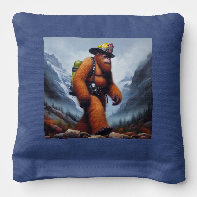 Bigfoot Fireman Cornhole Bags (Front 2)