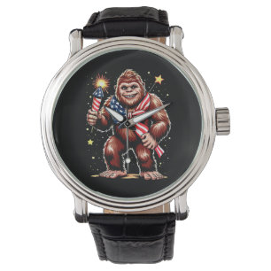 Bigfoot Fireworks 4th Of July Sasquatch US America Watch