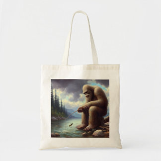 Bigfoot Fishing Tote Bag