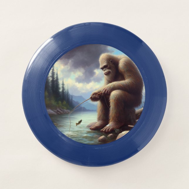 Bigfoot Fishing Wham-O Frisbee (Front)