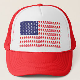 Bigfoot-Flag-- Trucker Hat
