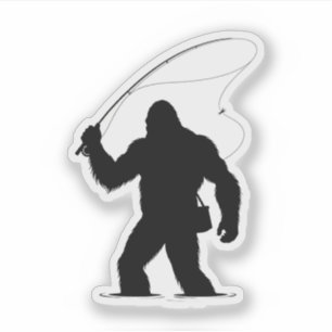 Bigfoot Fly Fishing Sticker