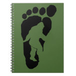 Bigfoot Footprint Notebook at Zazzle