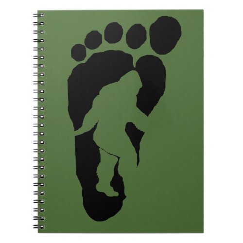 Bigfoot footprint notebook