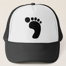 Bigfoot footprint Sasquatch Trucker Hat