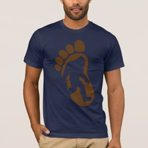 Bigfoot Footprint Silhouette Sasquatch T_shirt