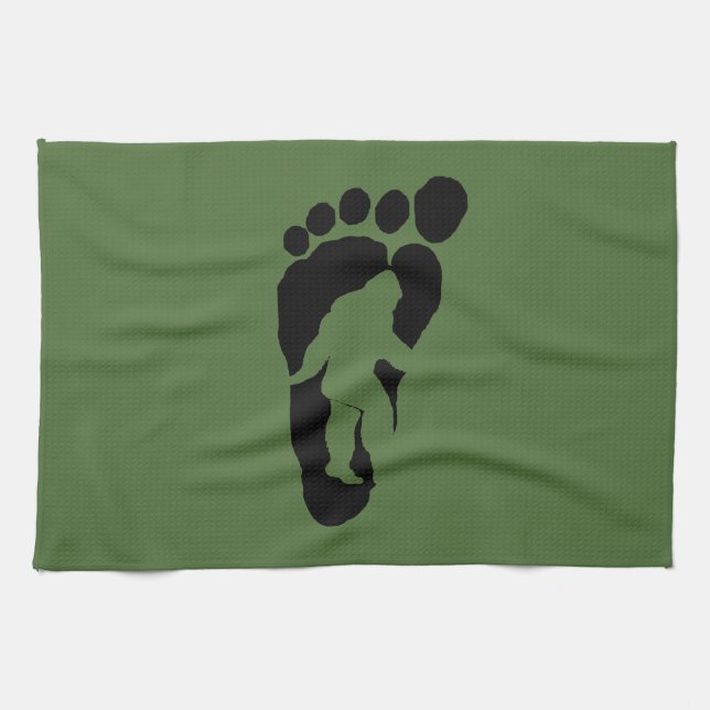 Bigfoot footprint towel (Horizontal)