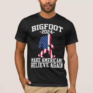 Bigfoot For President 2024 Funny Bigfoot T-Shirt