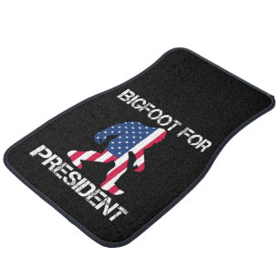 Bigfoot For President Funny Bigfoot Car Floor Mat
