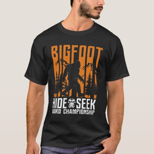 BIGFOOT Funny hide n seek T_Shirt