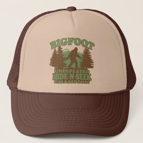 BIGFOOT Funny Saying vintage distressed design Trucker Hat