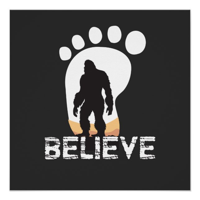 Bigfoot Gift | Funny Bigfoot Shirt | Bigfoot Poster (Front)