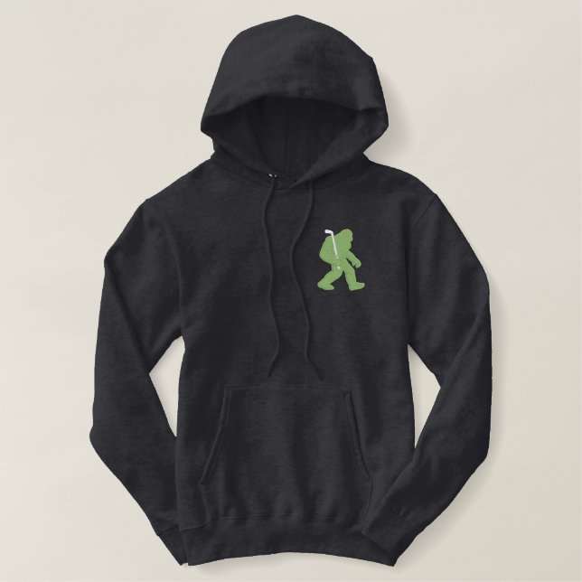 bigfoot golf  Embroidery Embroidered Hoodie (Design Front)