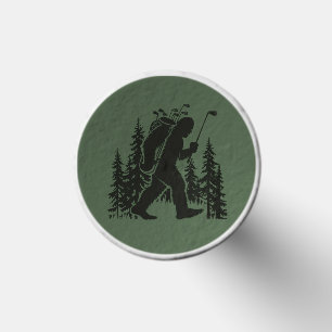 Bigfoot Golfer Tree Funny Sasquatch Golfing Golf Tees