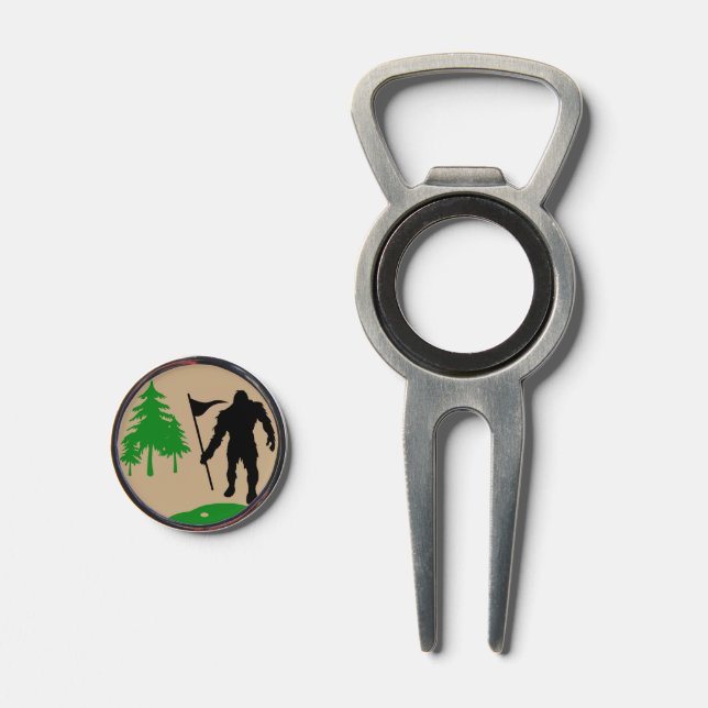 Bigfoot Golfing  Divot Tool (Front (Open))