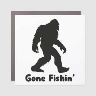 Bigfoot, Gone Fishin’ Car Magnet