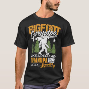 Bigfoot Grandpa T-Shirt Grandfather Sasquatch Yeti