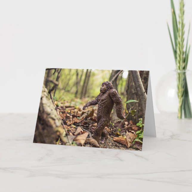 Bigfoot Greeting Card | Sasquatch (Front)