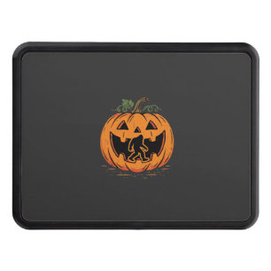 Bigfoot Halloween Pumpkin Silhouette Design_1 Hitch Cover