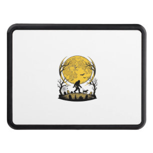 Bigfoot Halloween Shirt Full Moon Dog Walk_1 Hitch Cover