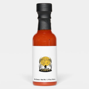 Bigfoot Halloween Shirt Full Moon Dog Walk_1 Hot Sauces