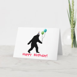 Bigfoot Happy Birthday! Card