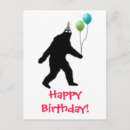 Bigfoot Happy Birthday! Postcard