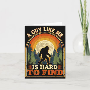 Bigfoot Hard To Find Retro Vintage Forest Sasquatc Card