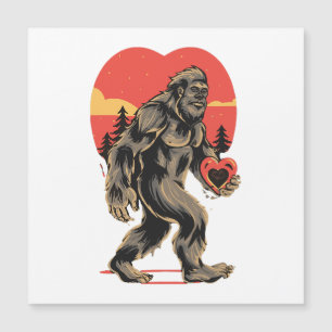 bigfoot heart valentines day