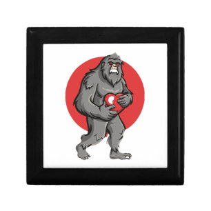 bigfoot heart valentines day gift box