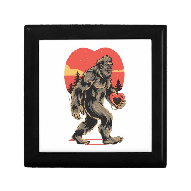bigfoot heart valentines day gift box (Front)