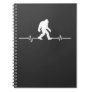 Bigfoot Heartbeat Humor Funny Sasquatch Fan Notebook