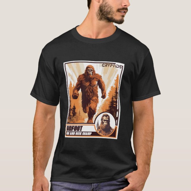 Bigfoot Hide and Seek Champ for Cryptid Sasquatch  T-Shirt (Front)