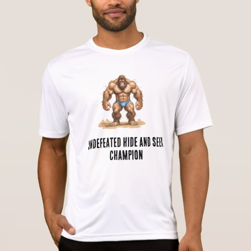 Bigfoot Hide and Seek Champion tshirt Minimalist
