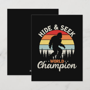 Bigfoot Hide And Seek World Champion Holiday Card