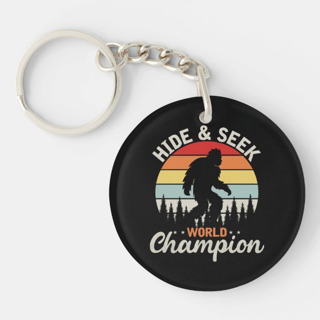 Bigfoot Hide And Seek World Champion Keychain (Front)