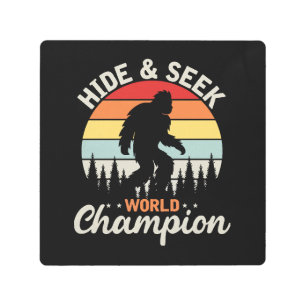 Bigfoot Hide And Seek World Champion Metal Print