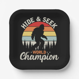Bigfoot Hide And Seek World Champion Paper Plates