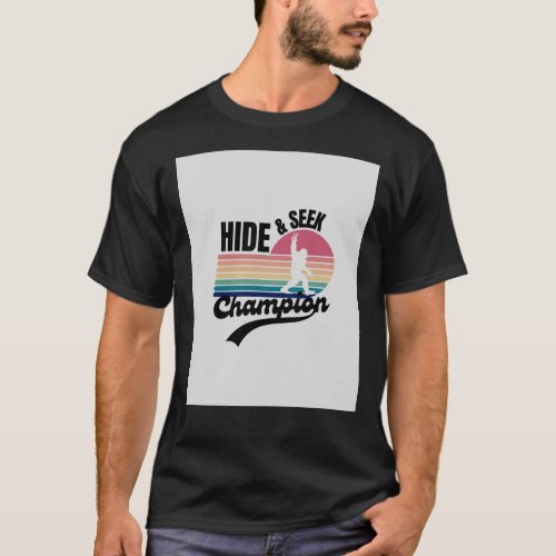 Bigfoot Hide N Seek Champion Graphic T_Shirt