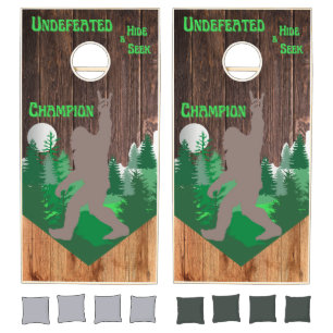 Bigfoot Hide & Seek Champion Cornhole Board Set