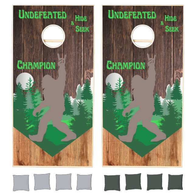 Bigfoot Hide & Seek Champion Cornhole Board Set  (Set)