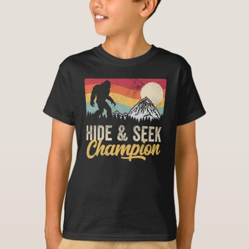 Bigfoot Hide  Seek Champion Sasquatch T_Shirt