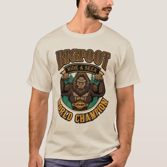 Bigfoot Hide & Seek Champion T-Shirt (Front)