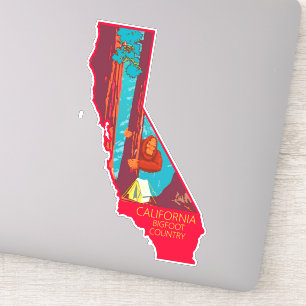 Bigfoot Hiding Sequoia National Park 1938 Sticker