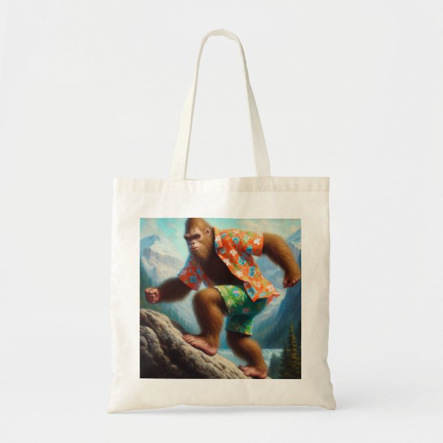 Bigfoot Hiking Tote Bag (Front)