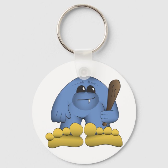 Bigfoot Holding Club Keychain (Front)