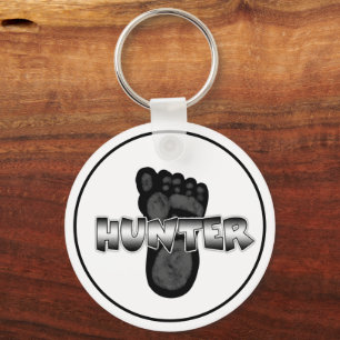 Bigfoot Hunter Keychain