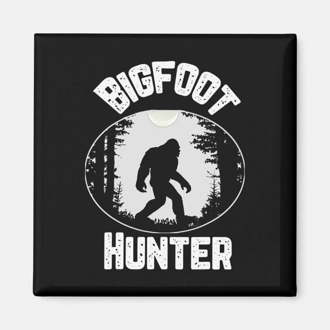Bigfoot Hunter Sasquatch Funny Humor  Magnet (Front)